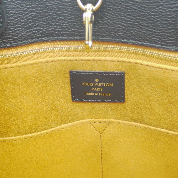 Louis Vuitton Tote Bag On The Go Monogram Emplant Leather Noir MM Shoulder Bag - Picture 8 of 9